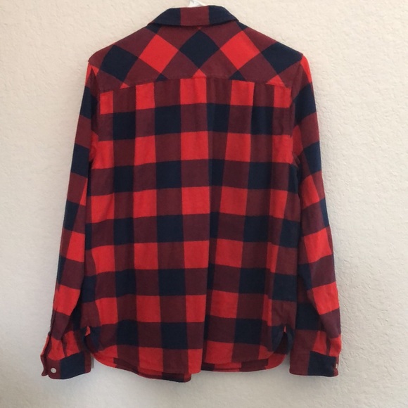 JCrew Factory half zip pullover flannel shirt jacket - Picture 6 of 6